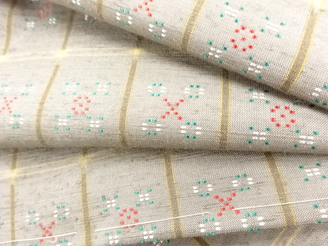  未使用品　仕立て上がり　本場琉球南風原花織着物